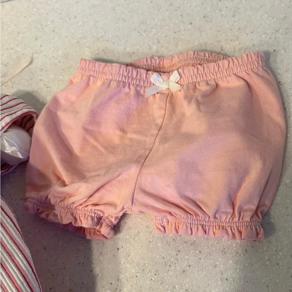 Ralph Lauren Cap Sleeved 3M Baby Girl Dress & Carter’s Bloomers! Pink & …